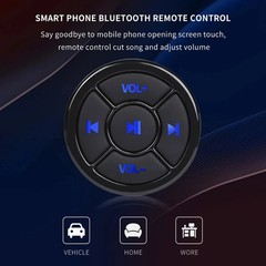 Wireless Bluetooth Media Button Remote Car Bike Music Control iOS Android