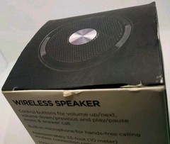 Ativa Black Fabric-Covered Wireless Bluetooth Speaker