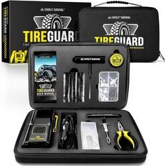 Tire Repair Kit with Air Compressor Universal Flat Tire Plugs Repair Punctures R