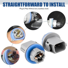 2004-21 Ford F-150 F-250 F-350 License Plate Light Socket 2 PCS–Compatible