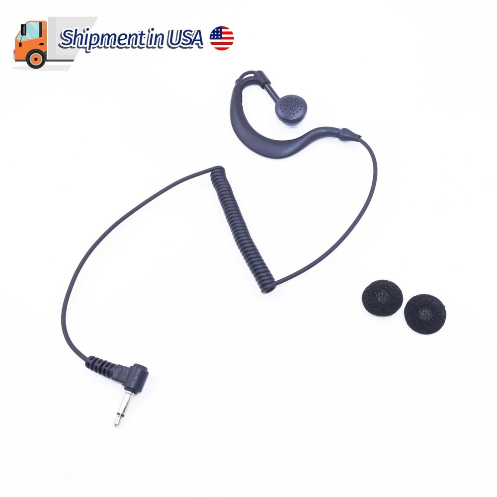 3.5mm Listen-Only Earbud Earpiece for Motorola & Kenwood Shoulder Speaker Mic