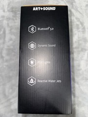 Art + Sound Dancing Water Bluetooth Wireless Speakers LED Light Show New Box