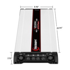 [US SELLER] Taramps T 12.000 Chipeo 2 Ohms 12000 Watts RMS 1 Channel Car Amp
