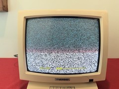 Magnavox PR1395 X121 13″ White CRT TV 480i NTSC Coaxial F Input