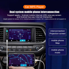 7″ Double 2 DIN Car MP5 Player Bluetooth Touch Screen Stereo Radio With Camera
