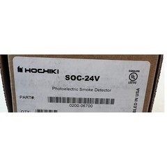 Hochiki SOC-24V Photoelectric Smoke Detector Conventional Plug-In 0200-06700