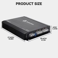 8800W 4CH Class AB Car Amplifier Stereo Audio Power Amp for Subwoofers & Speaker