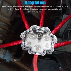 Durable Construction Car Audio Distribution Block 1 Way In 5 Ways Out