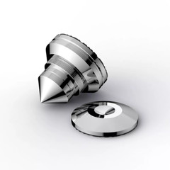 Adjustable Stainless Steel HIFI Speaker Turntable Isolation Feet Floor Protector