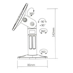 2 New White Universal/Bose Wall or Ceiling Speaker Mounts Brackets