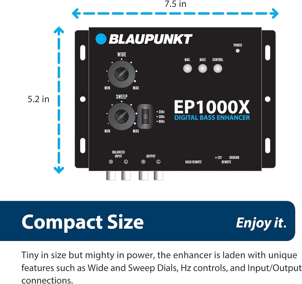 Blaupunkt EP1000X Digital Bass Enhancer Bass Note Restorer