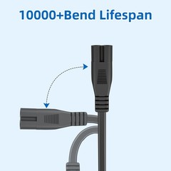 6ft AC Power Cord for PS5 PS4 Xbox Series X S One