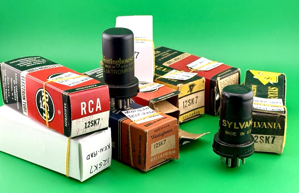 12SK7 VACUUM TUBE ~ Tested ~ 1 Pc ~ Several Different Brands