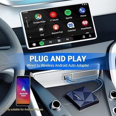 OTTOCAST A2Air Wireless Android Auto Adapter 13s Auto-Connect Fast Speed – BLUE