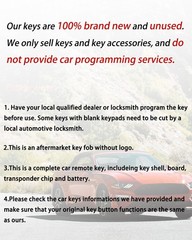 Key Fob Fits for GMC Sierra Chevy Silverado 1500 2500 3500 2019 2020 2021 202…