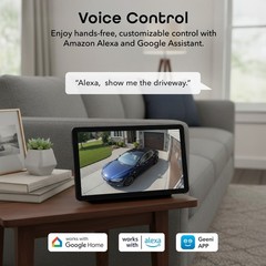 Geeni Hawk 3 Ultra 2K Wi-Fi Outdoor Cameras w Alexa Google Voice Control  2 Pack