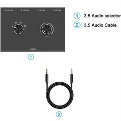 4 Port Audio Switch Stereo Audio Switcher Splitter 4 In 1 Out / 4 In 1 Out NEW
