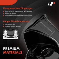 Universal Electric Snail Horn 12V 110dB Loud Metal ABS 80mm Car Motorcycle Truck