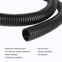 Split Wire Loom Polyethylene Tubing Marine Conduit All Size Lot