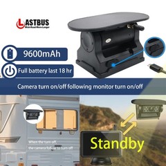 Solar Magnetic Wireless RV Backup Camera 1080P 7” Monitor for Car Truck Camper