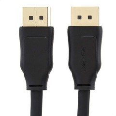 Amazon Basics DisplayPort 1.4 Cable, 32.4Gbps High-Speed, 8K@60Hz, 4K@120Hz