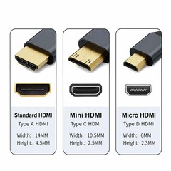 0.2m 0.3m 0.5m 0.8m HDMI Male Adapter Convertor 4K Cable Lead Gold Plated