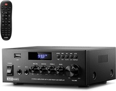 Home Audio Amplifier with Bluetooth 5.3, 300W Peak]