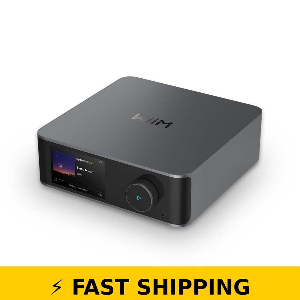 WiiM Ultra Music Streamer – 3.5″ Touchscreen – Space Gray