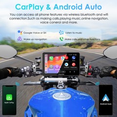 Carpuride W712D Moto Stereo Waterproof Dual Camera Wireless Carplay Android Auto
