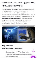Brand New vSeeBox Vsee V6 MAX Android TV Box + FREE GIFT Mini Keyboard USB CABLE