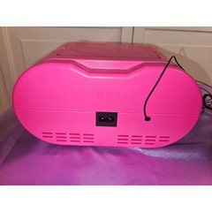 Onn Portable CD Boombox Pink FM Radio Player AASTRA100135463 AC or Battery Power
