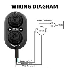 Trim Switch for Boat, Boat Tilt Black Push Button,