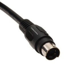 6 inch 4-Pin Male S-Video-Out to RCA Female Composite-Out Video Adapter Cable