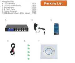 J-Tech 4×4 HDMI Matrix Switch 4K 60Hz Web GUI App Compatible w/ HDR Dolby Vision
