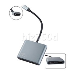 USB 3.0 Type C to Dual HDMI Adapter DisplayLink Mirror Dual 4K@30Hz Monitor Hub