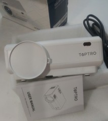 TopTro TR21 Mini WiFi HDMI Bluetooth 1080P Video LED Projector In White