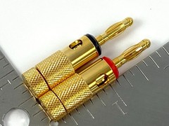 60 Pairs Gold Plated Banana Plugs Audio Jack Speaker Wire Cable Screw Connector