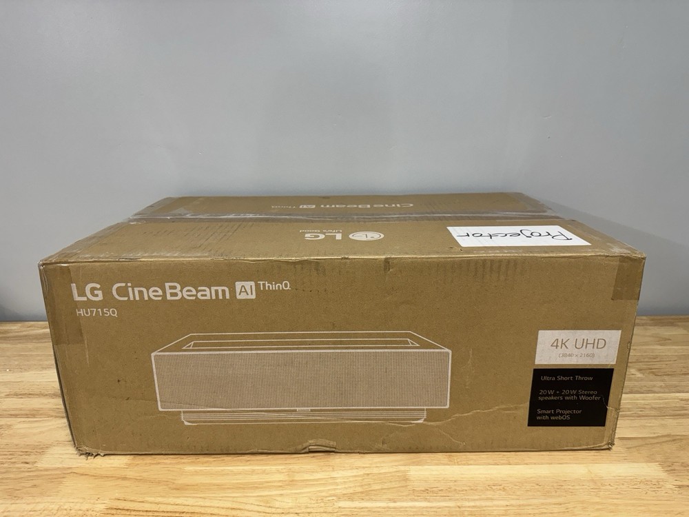 LG CineBeam UHD 4K Projector HU715QW DLP Ultra Short Throw Laser Projector