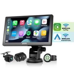 ATOTO 7″ QLED P8 PRO Wireless Apple Carplay Portable Car Stereo Android Auto Cam