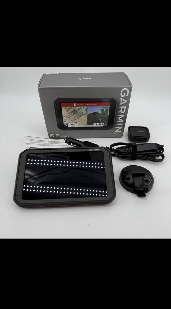 Garmin RV 785 MT-S Traffic Advanced GPS Navigator for RVs with Built-in Dash Cam