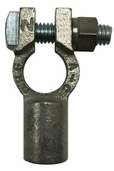 Positive & Negative 4/0 AWG Straight Barrel Top Post Battery Terminal Cable Ends