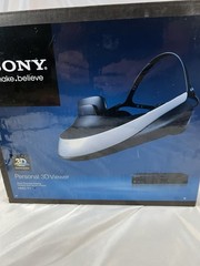 Sony HMZ-T1 Personal 3D Viewer Head Mounted Display Processor Unit Tested