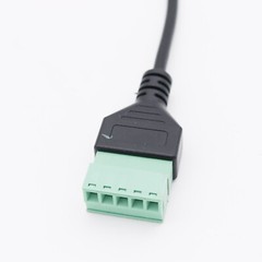 USB 2.0 A Female to 5 Pin Screw Connector w/ Shield Terminal Plug Adapter Cable