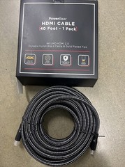 PowerBear 4K HDMI Cable 40 ft | High Speed Hdmi Cables, Braided Nylon & Gold