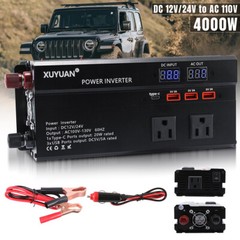 7000W Power Inverter DC 12V 24V To AC 110V 220V Pure Sine Wave Solar Converter