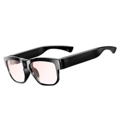 Glasses Smart Glasses with Outdoor Video Recording Wearable Black Glasses for…