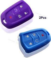 Silicone Case Fob Keyless Entry Cover for 5 Cadillac CTS-V CTS ATS SRX Smart Key