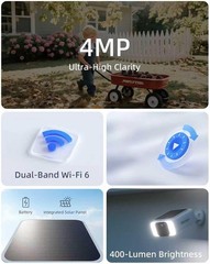 5G WiFi Security Cameras Wireless Outdoor 2K Color Night Vision No WiFi Needed
