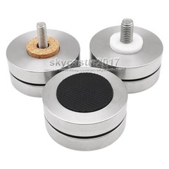 4pcs 46mm Stainless Steel Speaker Spike Pad Ball Shockproof Isolation Stand Feet
