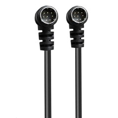 jasavdio 1.64ft Double Angle Mini DIN 8pin Male to Male Cable